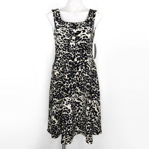 NWT Evan Picone Animal Print A-Line Dress sz 6